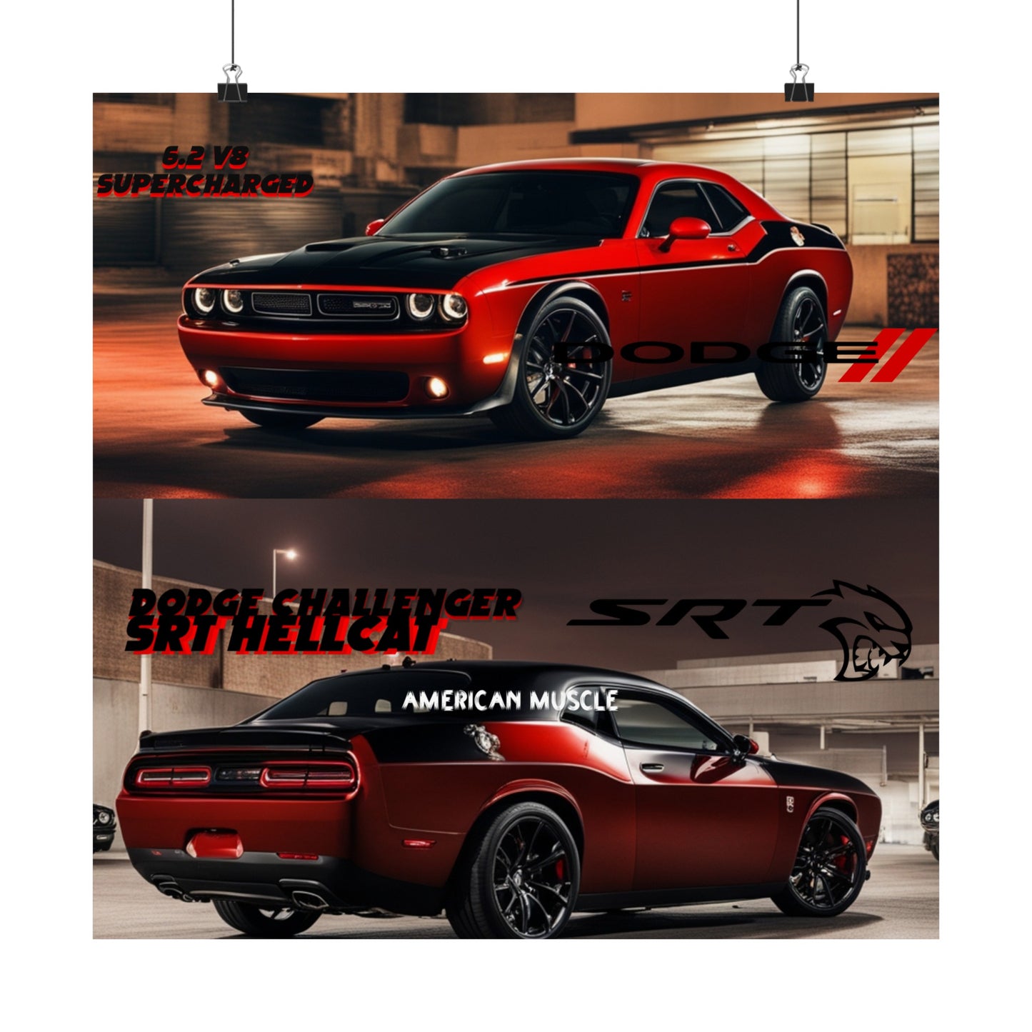 A Dodge Challenger Poster